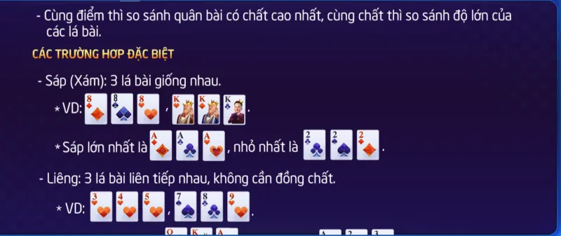 Một số trường hợp thắng đặc biệt của bài Liêng W88 bạn nên biết để tận dụng chiến thắng