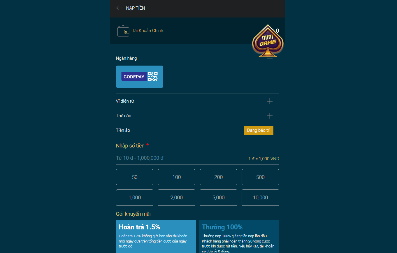 Các phương thức giao dịch tại W88