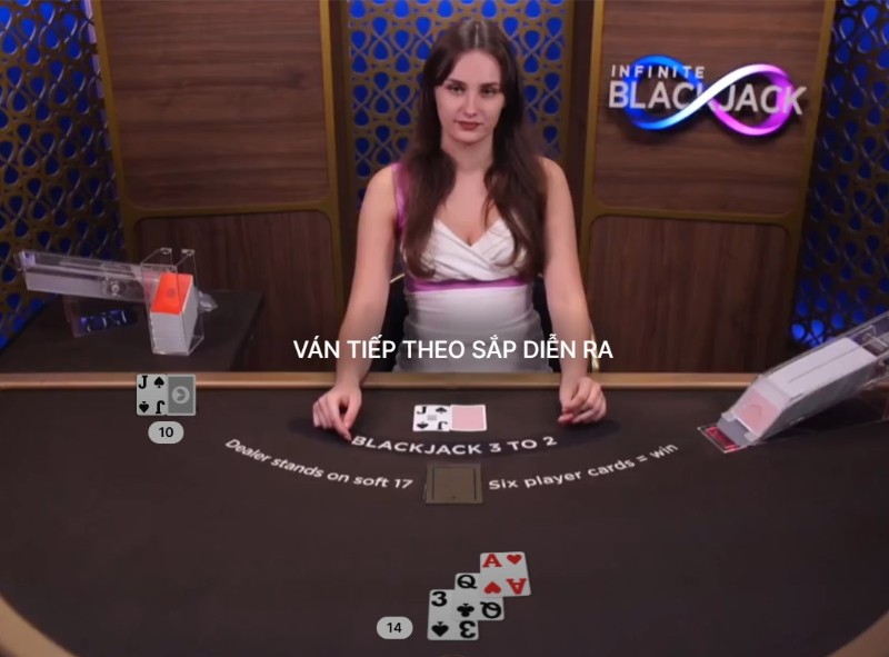 Blackjack livestream W88